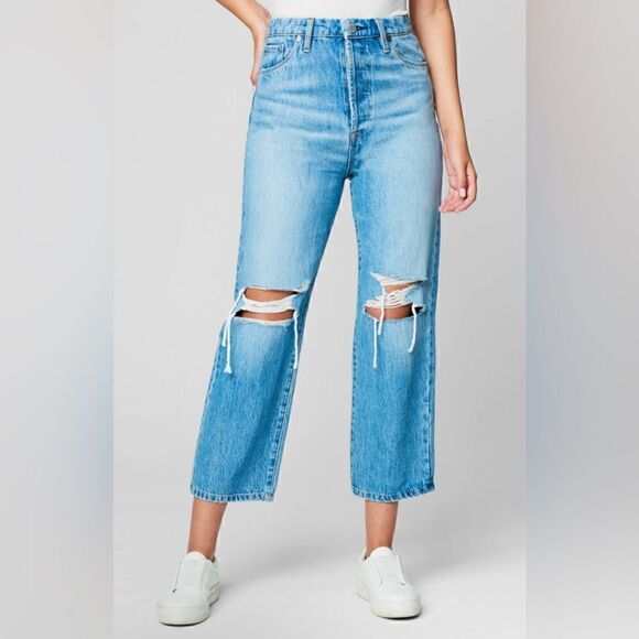 NWT BLANK NYC Baxter Rib Cage Jean With Ripped Knee Size 31 - Picture 15 of 16